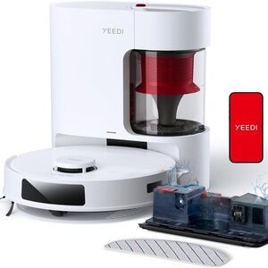 Yeedi C12 Plus Robot Vacuum & Mop 8000Pa Suction 7-Week Storage Bagless